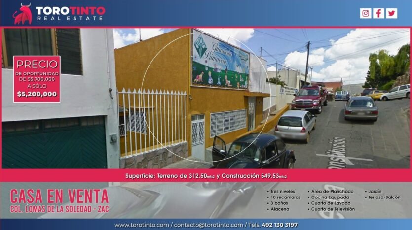 Toro Tinto Inmobiliaria - Inmobiliaria en Zacatecas - Bienes Raíces en Zacatecas - Inicio - Propiedades - Blog - Nuestro Blog - Nosotros - Servicios - Contacto